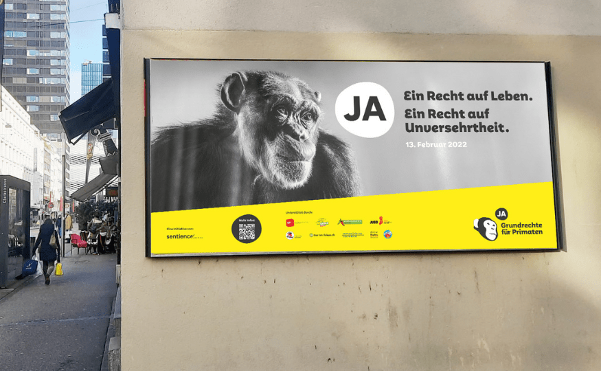 Kampagnenauftakt der Initiative «Grundrechte für Primaten»