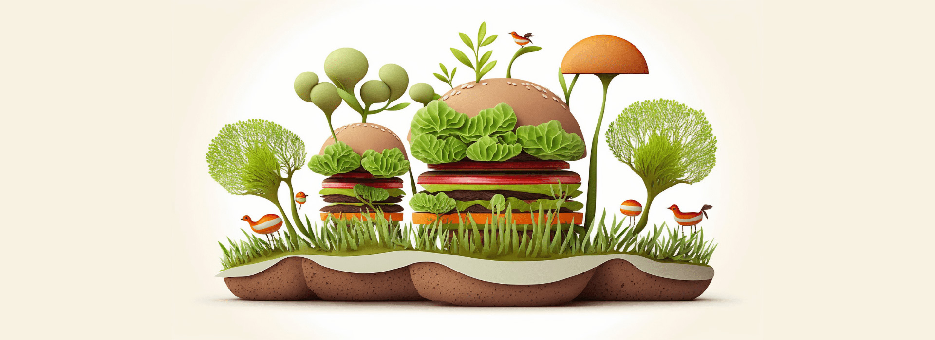 Hamburger aus Pflanzen