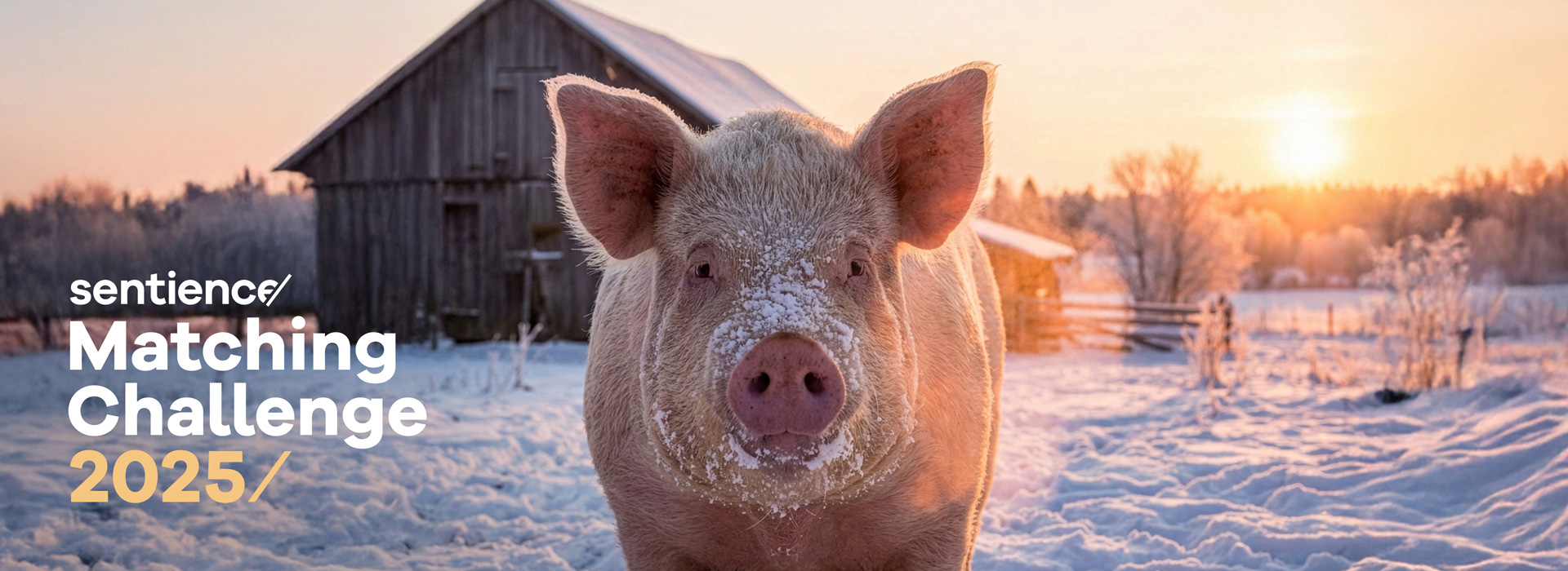 Matching Challenge 2025 - Schwein auf beschneitem Feld